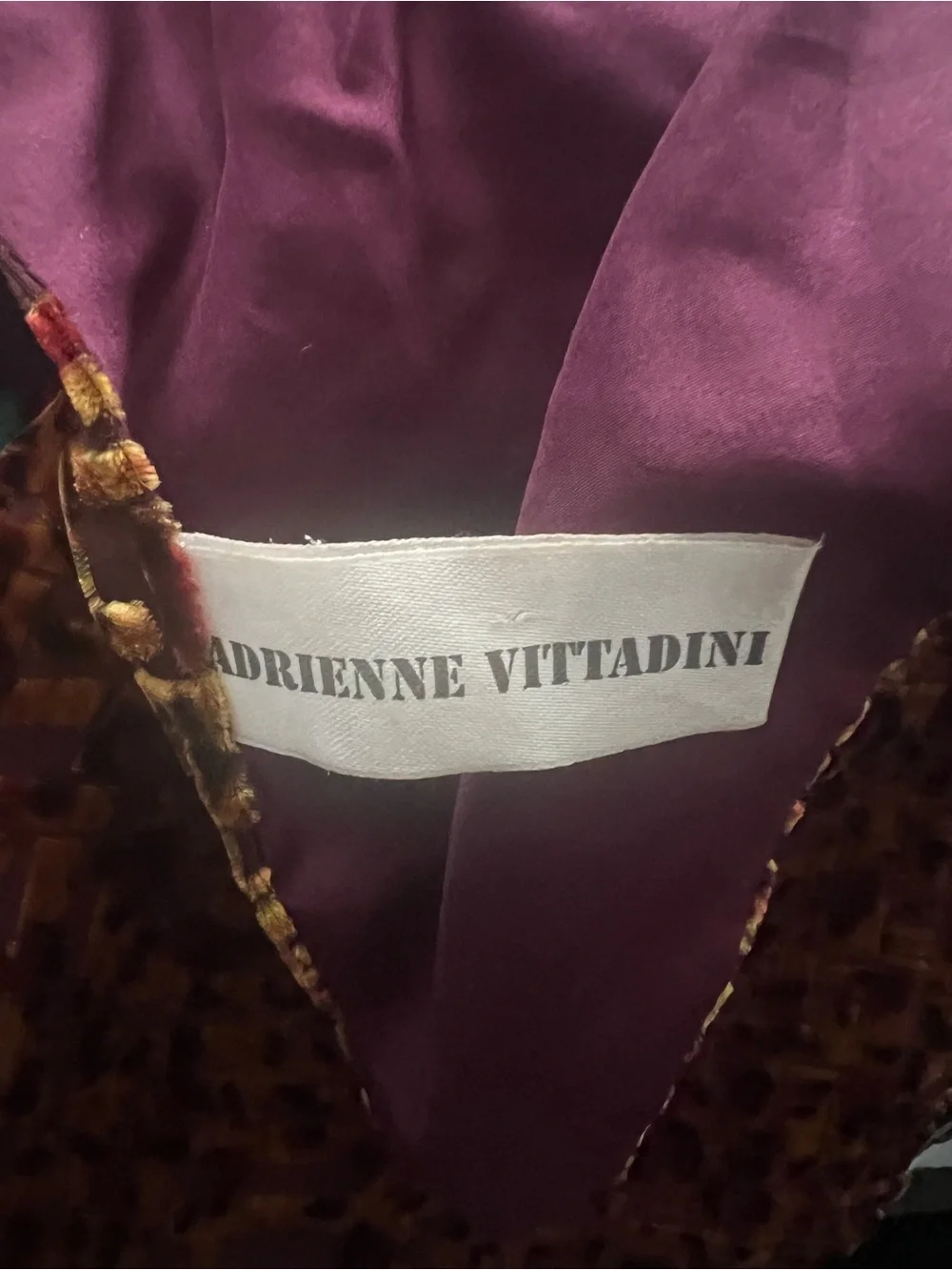 Adrienne Vittadini velvet purple